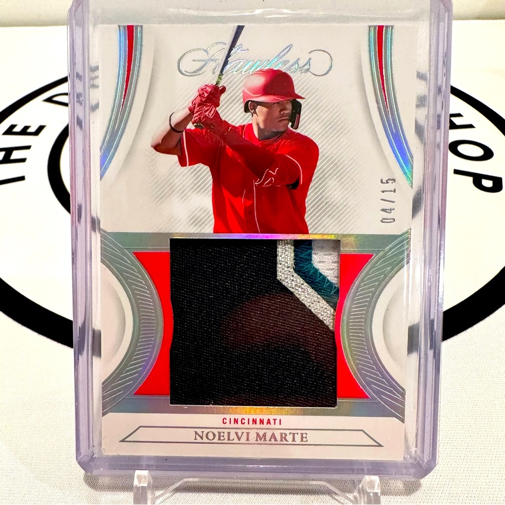 2022 Panini Flawless Prime Patch /15 - Noelvi Marte - MLB Rookie 4 Color Patch